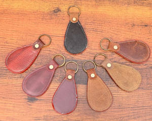 Nouveaux porte-clés occidentaux en cuir de vachette de haute qualité personnalisés cadeaux promotionnels en cuir véritable porte-clés de luxe à sublimation - Product Image 5