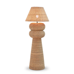 Lampes sur pied en rotin faites à la main, style bohème vintage, pour salon - meilleur design 2026 - Product Image 1