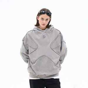 Custom Women's <b>Tracksuits</b> Heavy Weight 500 GSM 350 GSM <b>Polyester</b>/Cotton Fleece Embroidered Oversized Hoodie Shorts - Product Image 5