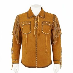 Best Selling Fashion <b>Long</b> Sleeve Cowgirl <b>Leather</b> Fringe Western <b>Jacket</b> For Street Fashion In Wholesale Price - Product Image 1