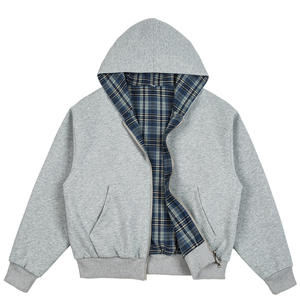 เสื้อฮู้ดดี้บุซับในหนา 300 กรัม สำหรับผู้ชาย รุ่นพรีเมียม กันน้ำ ผ้าฝ้าย 100% ซิปเต็มตัว ปรับแต่งได้ สไตล์สตรีทแวร์ลำลอง เหมาะสำหรับใส่ทำงาน - Product Image 6