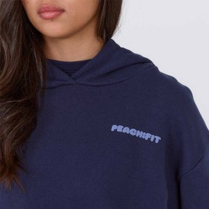 Ensemble 2 pièces tricoté respirant pour femme avec LOGO personnalisé, style streetwear décontracté d'été, pantalon court en coton couleur unie longueur genou et sweat à capuche - Product Image 3