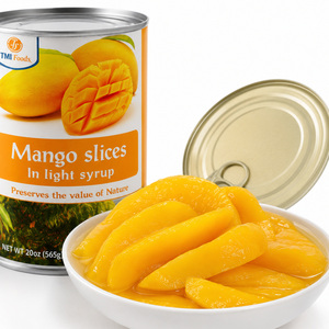 Mango enlatado en almidón ligero, delicioso, hecho en Vietnam, de la mejor calidad y precio de fábrica, enlatado en latas de 30 oz. - Product Image 1
