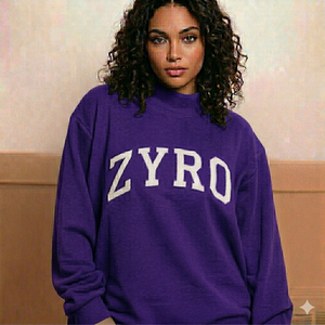 Sweat-shirt à col montant moderne pour femme, coupe oversize, en molleton doux et chaud, style décontracté pour l'hiver et le quotidien - Product Image 1