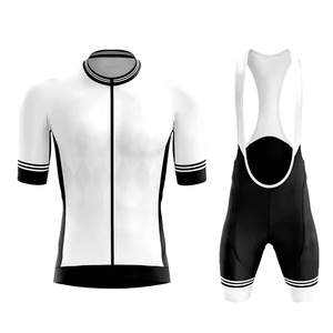Ensemble de vêtements de cyclisme pour hommes avec maillot de course respirant et short à bretelles rembourré élastique pour les compétitions de cyclisme - Product Image 2