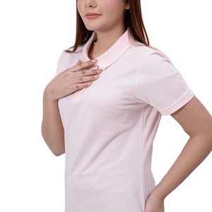 Camisetas de Golf para Mujer con Logotipo Personalizado, Alta Calidad, 100% Poliéster, Cuello Redondo, Verano, Casual, Trabajo, Venta al Por Mayor, Elásticas, Secado Rápido - Product Image 3