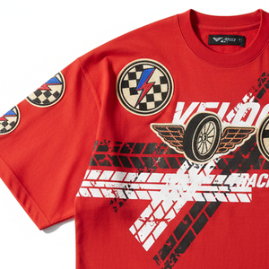 T-shirt Homme Oversize Vintage Effet Vieilli Personnalisé Délavé à l'Acide Coton Lourd Streetwear Imprimé Graphique Épaules Tombantes - Product Image 4