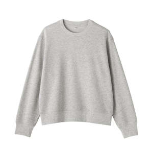 เสื้อสเวตเชิ้ตคอกลมแบบยูนิเซ็กส์สำหรับผู้หญิงและผู้ชาย  ผ้าฝ้ายเฟรนช์เทอร์รี่ 100% คุณภาพสูง  แบบเรียบสีพื้น - Product Image 1