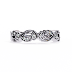 Bague en diamant platine pour femme, taille brillant rond, diamant naturel certifié GIA, bijou de fiançailles classique - Product Image 1