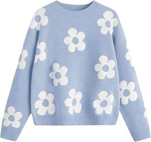 Pull à col rond à manches longues pour filles de The Children's Place - Product Image 4