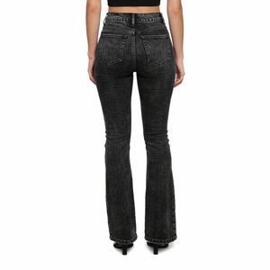 Jeans de Mezclilla Ajustados de Cintura Alta para Mujer, Tela Elástica Transpirable, Estilo Casual Vintage - Product Image 2
