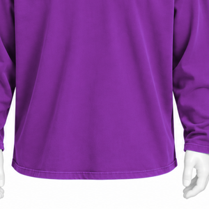 T-shirt à manches longues Violet Reversed LS, coupe ample, 100% coton, effet vintage, épaules tombantes, coupe classique, unisexe, décontracté - Product Image 6