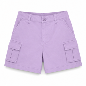Shorts de mujer 100% algodón, con logo impreso en DTF personalizado, de alta densidad (400GSM), color sólido, cómodos y deportivos. - Product Image 4