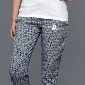 Pantalon de voyage décontracté pour femme, écologique, séchage rapide, respirant, taille haute, avec cordon de serrage, coupe ajustée, motif géométrique - Product Image 6