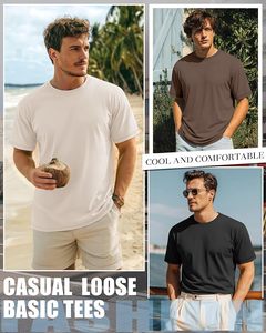 เสื้อยืดคอกลมสีพื้นผ้าฝ้ายสำหรับผู้ชาย สวมใส่สบาย ระบายอากาศได้ดี เหมาะสำหรับฤดูร้อน จำหน่ายส่ง - Product Image 6