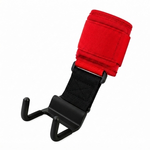 Crochets de levage robustes en néoprène antidérapants pour barres de musculation, entraînement fitness, avec logo et couleur personnalisés, crochets de barre avancés - Product Image 3