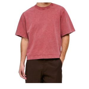 Camiseta de Algodón Tejida para Hombre, Personalizada con Logotipo, Diseño de Impresión Frontal, Estilo Urbano, Manga Corta, OEM, Venta al Por Mayor - Product Image 3