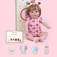 Muñeca Bebé Reborn Babeside RTS Maddy de 20 Pulgadas, Muñeca Realista de Niña con Cabello Enraizado a Mano, Juguete Suave, Mini Juguete, Envío Rápido