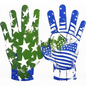 Custom <b>Outdoor</b> Pitcher Football Gloves Super Sticky Grip Breathable Full Finger Youth & Adult - Product Image 1