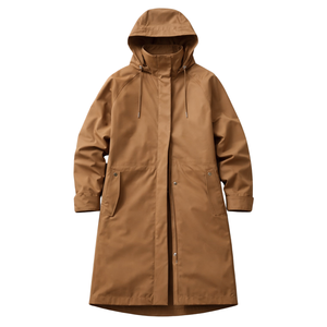 Chaqueta Larga Impermeable para Mujer, con Capucha, Ligera, Cortavientos, Informal, para Viajes, Primavera y Otoño - Product Image 1