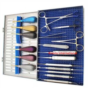 Kit chirurgical dentaire GV de haute qualité en gros, ensemble d'instruments d'extraction dentaire vétérinaire, kit d'élevateurs luxateurs ailés en titane - Product Image 3