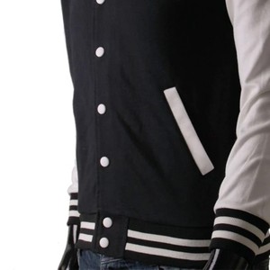 Blouson universitaire unisexe en laine anti-rides, qualité supérieure, style décontracté, dernier design, vente chaude, patchwork sur mesure, col montant - Product Image 5