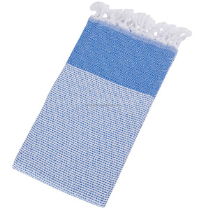 Handloom Diamond Weave Red <b>Turkish</b> Peshtemal <b>Towel</b> Lightweight Quick Dry Hammam Cotton For Eco Friendly Stores - Product Image 3