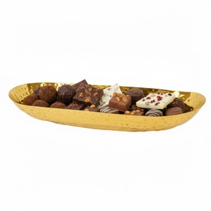 Plateau à chocolat en métal argenté martelé à la main, design magnifique, parfait pour les événements et les cadeaux, à prix exceptionnel. - Product Image 5
