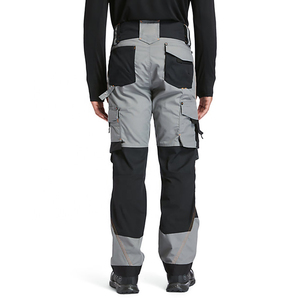 Pantalon de travail de haute qualité avec poches porte-outils, gris acier, vêtements de travail pour hommes - Product Image 2