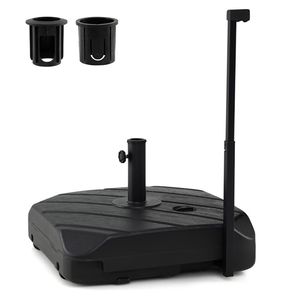 Base per Ombrellone da Esterno Riempibile da 211 LBS con Ruote e Asta Telescopica - Supporto Comodo per Ombrelloni - Product Image 4