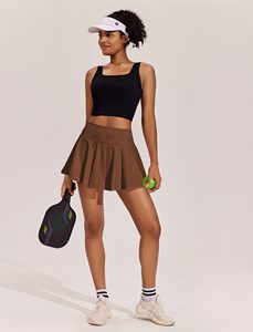 Falda de Tenis Plisada para Mujer, Falda Deportiva con Bolsillos, Pantalones Cortos, Falda de Golf de Cintura Alta para Entrenamiento y Pickleball - Product Image 5