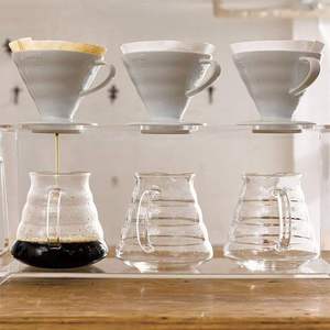 Cafetera Cónica Manual de Cerámica Blanca Brillante, Estilo Artesanal, para Servir Individualmente en Casa, para Café Especial - Product Image 3