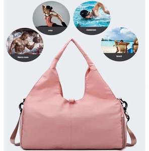 NESTA SPORTS Large Capacity Women’s Dry & Wet Separation Sports Fitness <b>Bag</b> Oxford Gym <b>Bag</b> <b>for</b> Short Trips, <b>Swimming</b> & Yoga - Product Image 2