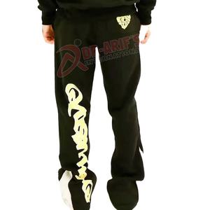 100% nouveau coton personnalisé survêtements hommes deux pièces surdimensionné à capuche survêtement français éponge pour bouffée impression respirant hiver ensemble - Product Image 2