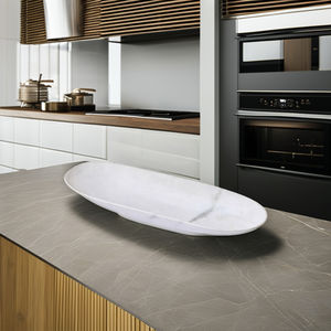 Tazón de Mármol Blanco Premium Hecho a Mano en India, Estilo Barco, para una Presentación Elegante en la Mesa, Calidad Superior para Servir en Restaurantes - Product Image 1