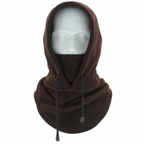 Adjustable Olive Green Polyester Balaclava Hoodie Neck Warmer for Adults Outdoor Use Unisex Fit - Product Image 4