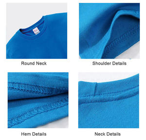 T-shirt à manches courtes rouge pour homme, coupe classique, col rond, couleur unie, décontracté, tissu jersey 100% coton - Product Image 6