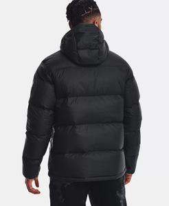 OEM Customized Design Long Winter <b>Puffer</b> <b>Jacket</b> for Men XL Size Hooded Stand Collar with Pocket Zipper Light Fabric <b>Cheap</b> - Product Image 2