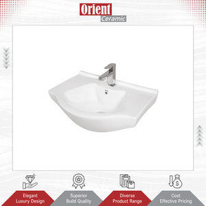Vente en gros de lavabos muraux en céramique blanche écologiques fabriqués en Inde pour usage domestique et hôtelier - Product Image 3