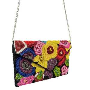 กระเป๋าคลัทช์ลูกปัดทำมือ ราคาประหยัด กระเป๋าสะพายผู้หญิงทันสมัย สำหรับงานแต่งงาน งานเลี้ยงกลางคืน และโอกาสทั่วไป - Product Image 4