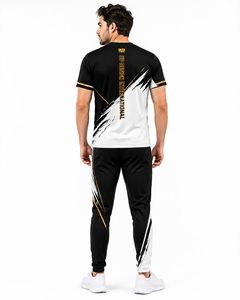 Conjunto Deportivo Personalizado de Camiseta y Pantalones Deportivos de Poliéster Sublimado para Hombre, Ropa Deportiva para Entrenamiento, Gimnasio, Running, Casual, OEM, ODM - Product Image 5