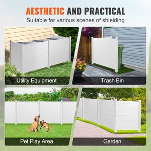 Pantalla de Privacidad Horizontal de Vinilo para Exteriores de 50'' de Ancho x 50'' de Alto, Ideal para Aire Acondicionado, Cercas, Equipos de Piscina y Privacidad en Exteriores - Product Image 5
