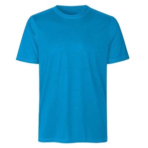 T-shirt décontracté bleu pour homme grande taille, style urbain, en coton respirant, col rond, qualité supérieure, coupe ample - Product Image 1