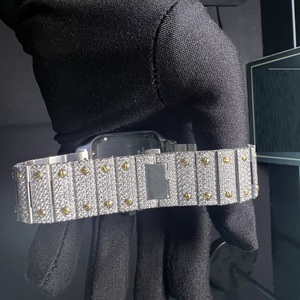 Reloj de Lujo de Cuarzo y Acero Inoxidable, Estilo Hip Hop, Muy Solicitado, Ideal para Fiestas, Disponible para Suministro al por Mayor - Product Image 3