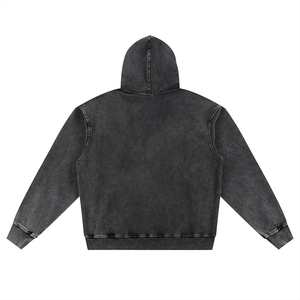 Sudadera con Capucha Extra Grande para Hombre, Estilo Americano, de Algodón Puro Lavado, Corte Holgado, Manga Regular, Cómoda - Product Image 4