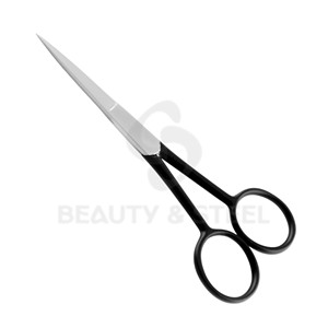 Ciseaux à cuticules professionnels de sécurité avec pointes arrondies et finition bicolore or-noir pour les soins de manucure sensibles - Product Image 6