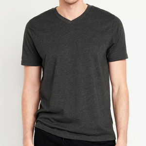 Camisetas 60% Algodón 40% Poliéster, Camiseta Casual de Cuello Redondo y Manga Corta con Cordón, Corte Regular, Camiseta Casual 100% Algodón - Product Image 1