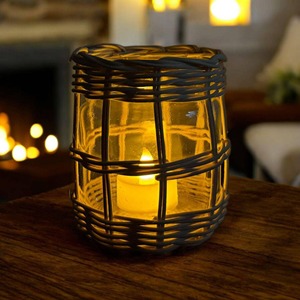 Stylish <b>Rattan</b> Candle Holder Suitable For Side <b>Tables</b> Coffee <b>Tables</b> And <b>Bedside</b> <b>Table</b> Decoration Handcrafted From India - Product Image 2