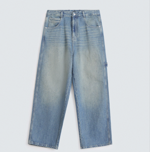 Men's Women's Light Multiple Color Loose Fit <b>Denim</b> Jeans Casual Washed Wide Leg Style Summer Wear <b>Denim</b> <b>Jacket</b> Pant Baggy Styles - Product Image 4