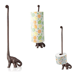 Porte-papier toilette en fonte en forme de dinosaure pour salle de bain - Product Image 6